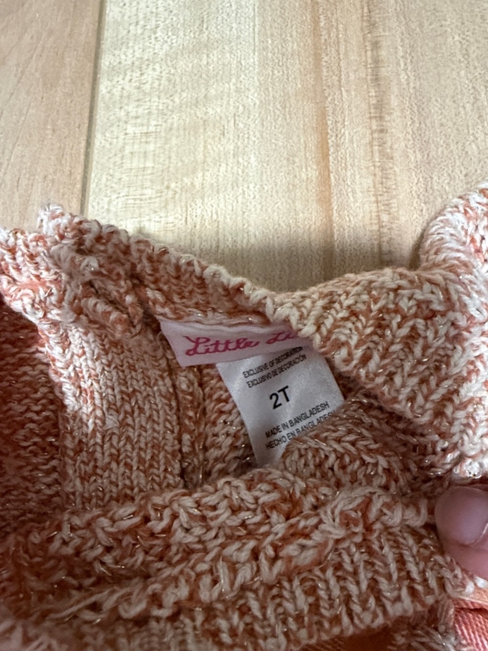 Sparkly burnt orange sweater - Picture 2 of 3